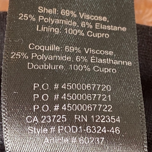 ARITZIA Babaton Cohen Cropped Mid-Rise Pleated Trouser Pants, Black, Size 4 - Picture 15 of 16